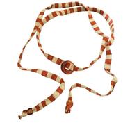 Shuade Gargantilla de cuerda de algodón multicolor a rayas, ligera, a prueba de alergias, fácil de usar, accesorio de moda hecho a mano, talla única, como se describe, como se describe