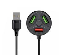 Shuade Hub de carga USB convertidor USB divisor para cargadores de coche y no cargador de coche de transmisión de datos