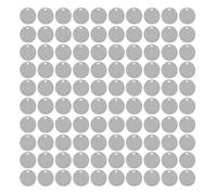 Shuade Juego de 100 etiquetas de identificación de metal para identificación con accesorios de múltiples formas para mascotas