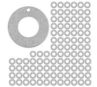 Shuade Juego de 100 etiquetas de identificación de metal para identificación con accesorios de múltiples formas para mascotas