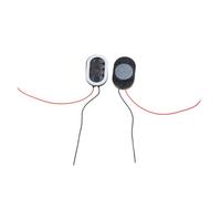 Shuade Juego de 2 altavoces ovalados 2415 de 8Ω 1 W, color negro, 2,2 kHz, respuesta de frecuencia para tablet