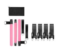 Shuade Kits de cañas con banda de resistencia portátiles para gimnasios en casa, pilates, barras de resistencia para mujeres, entrenamientos de cuerpo completo, equipo de entrenamiento de fuerza
