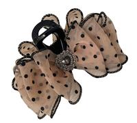 Shuade Lazos elegantes pinzas para el pelo, estilo vintage, accesorio para el cabello, lunares, mallas para mujeres y niñas