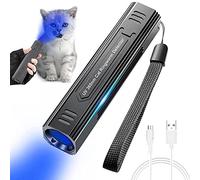 Shuade Linterna de luz negra para perros para detección de agentes fluorescentes, luz de detección profesional, detector de mascotas Waterpr