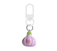 Shuade Llavero con dije de verduras dulces para decoración de mochila para adolescentes y niñas, duradero, resina de metal, regalos de cumpleaños, dije de resina vegetal, Cebolla, Talla única