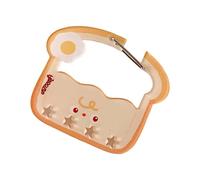 Shuade Llavero creativo de dibujos animados para hamburguesas y papas fritas, mosquetón acrílico, soporte de moda para mochila al aire libre, llavero portátil de dibujos animados para actividades al