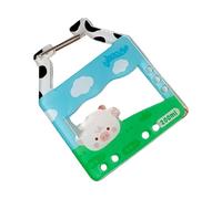 Shuade Llavero creativo de dibujos animados para hamburguesas y papas fritas, mosquetón acrílico, soporte de moda para mochila al aire libre, llavero portátil de dibujos animados para actividades al