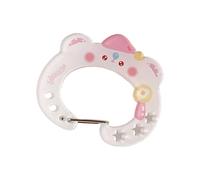 Shuade Llavero creativo de dibujos animados para hamburguesas y papas fritas, mosquetón acrílico, soporte de moda para mochila al aire libre, llavero portátil de dibujos animados para actividades al