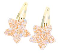 Shuade Pinza para el pelo de estrella con purpurina para mujeres y niñas, accesorios estéticos, 2 unidades