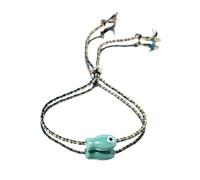 Shuade Pulsera tobillera de cerámica colorida con cuentas de pez para mujer, portátil, regalo de moda, dije de pez de cerámica, One Size, como se describe