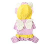 Shuade Ropa impermeable para mascotas grandes para perros pequeños y cachorros, ponchos resistentes al agua, tiras reflectantes ajustables para perros