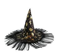 Shuade Sombrero de bruja de mago de Halloween, decoración de fiesta, accesorio de Halloween, festivales, cosplay