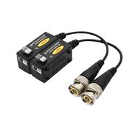 Shuade Transmisores balun de vídeo profesional BNC a Ethernet para convertir coaxiales a Ethernet para cámara de 8 MP, transmisión de vídeo de 300 metros de larga distancia