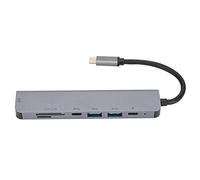SHUAIGUO 7-In-1 Hub Type-C Docking Station with Fast Charge for HD Display,