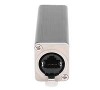 SHUAIGUO Acoplador RJ45 Hembra a Hembra Adaptador Ethernet Chapado en Oro IP68 Impermeable para Uso en Exteriores Extensión de Red 1 Paquete