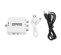 SHUAIGUO Adaptador Convertidor Compacto YPbPr a CVBS para Proyectores, Televisores y Monitores, bajo Consumo de Energía, Salida de Vídeo, Interfaz USB