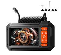 SHUAIGUO Boroscopio Industrial HD con Pantalla IPS para Inspección de Tuberías, Cámara de Alcantarillado IP67 8mm para Tareas Mantenimiento, Carga Rápida Tipo C, Pantalla 4,3", Batería 2600mAh