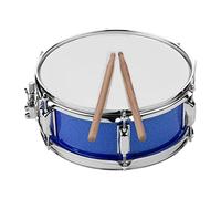 SHUAIGUO Caja de 12 pulgadas con baquetas Correa Llave Instrumento de percusión para estudiantes Principiantes Tambor de marcha Juego de tambor portátil