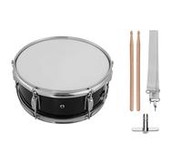 SHUAIGUO Caja de 12 pulgadas con baquetas Correa Llave Instrumento de percusión para estudiantes Principiantes Tambor de marcha Juego de tambor portátil