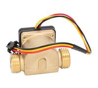 SHUAIGUO Calculadora de sensor de agua de sala de latón, medidor de flujo de alto rendimiento DC 3-24V para calentadores de agua y máquinas de tarjetas de crédito, correcto y versátil