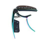 SHUAIGUO Cejilla de Guitarra Recargable de Aleación Zinc con Pantalla LED, Abrazadera Afinación Compacta para Bajos Acústicos Clásicos, Versátil para Principiantes y Expertos (Multicolor)