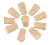 SHUAIGUO Corks Cónicos de 10 Piezas de Corcho, Tapones Botella Vino Madera, Sello Seguro para la Mayoría las Botellas Vino/cerveza, Material Premium para Frescura (20*15*35 para botellas de cerveza)