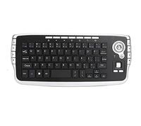 SHUAIGUO E30 2,4 GHz teclado inalámbrico con trackball ratón rueda de desplazamiento mando a distancia para Android TV Box Smart TV PC Notebook Plata