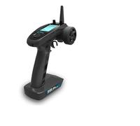 SHUAIGUO FS-GT5 2.4G 6CH RC Transmisor con Receptor FS-BS6 para RC Car Boat - AFHDS 2A, Configuraciones Personalizables, Protección a Prueba de Fallas
