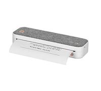 SHUAIGUO Impresora de papel A4, transferencia térmica directa, impresora inalámbrica, portátil, 210 mm, mini impresora fotográfica, puerto USB-BT, con 1 rollo de papel térmico, soporta papel de 2