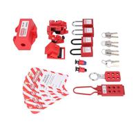 SHUAIGUO Kit de Bloqueo del Interruptor de Circuito 4 Condenados Seguridad con Bolsa Almacenamiento, Compatible con OSHA para Maquinaria Industrial Eléctrica