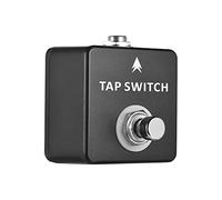 SHUAIGUO Pedal de Interruptor de Grifo, Carcasa Totalmente Metálica, Tamaño Compacto, Conector 1/4, Interruptor Pie Momentáneo para Varios Tipos Pedales Guitarra, Ideal para Pedales Retardo
