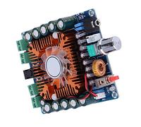 SHUAIGUO Placa Amplificadora de Potencia Digital 4 * 50W con Sonido Estéreo de Alta Fidelidad y Refrigeración Automática por Ventilador para Entusiastas la Música