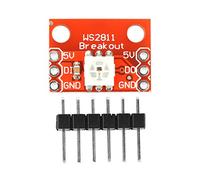 SHUAIGUO Placa de Módulo LED RGB WS2812, LED de Alto Brillo 5050, Control Color, Conexión Serie Fácil, Configuración Simple para Aplicaciones