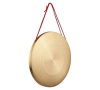 SHUAIGUO Platillos de Gong de Mano Latón 30 Cm con Martillo Redondo, Diámetro 22 Cm, Sonido Claro y Duradero para Escuelas, Iglesias, ópera, Uso Versátil (30cm)