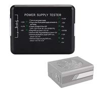SHUAIGUO Probador de Fuente de Alimentación, Probador Fuente Alimentación ATX Duradero con Luz Indicadora LED para Resolución Rápida Problemas, ABS Negro, 1 Unidad