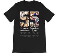 SHUANG YUE 55 Year of Days of Our Lives Marlena EvansHope WilliamsBradyJohn Gift Mens Men Women Unisex Tshirt T-Shirt Black XL