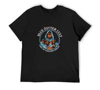 SHUANG YUE Blue Oyster Cult Mens T-Shirt at T-Shirts Funny Vintage Gift for Men T-Shirt Black XL