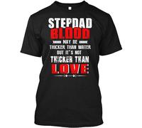 SHUANG YUE Stepdad Blood Is Not Thicker Than Love Men's T-Shirt Black S T-Shirt Black XXL