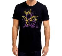SHUANG YUE The Purple Dragon 80S Retro Gaming Men's T-Shirt Black S T-Shirt Black M
