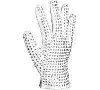 Shuanghao Algodón White Glove Guantes Ropa Hombre/Mujeres Disfraz Costumes Chaqueta Jacket Accesorios Unilateral Diamante Guantes Derecha S