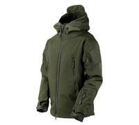 Shuanghao Hombres Impermeables-SoftShell Camuflada-Tácticos Militare - Exteriores Chaqueta Camuflaje Hoodie Coat al aire Libre Caza Multibolsillos Coat Verde XS