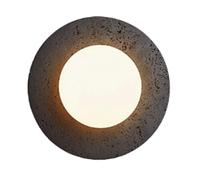 SHUANGZ Aplique De Pared De Travertino Negro, Luminaria De Piedra Artística Wabi-Sabi, Aplique Pared Piedra Nórdico Moderno, Lámparas De Pared De Piedra Natural Para Mesita De Noche, Luz G9