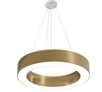 SHUANGZ Lámpara Colgante LED Circular De 1 Anillo Lámpara De Techo LED con Acabado Metálico Mate Lámpara De Techo LED Lineal Hueca Lámpara De Araña De 15,7'' De Diámetro para Isla De Cocina,