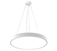 SHUANGZ Lámpara Colgante Redonda Moderna De Luz Blanca Para Oficina Comercial Lámparas Suspendidas De Techo De Acrílico De Altura Ajustable Luminaria De Montaje Semiempotrado Lámpara De Isla