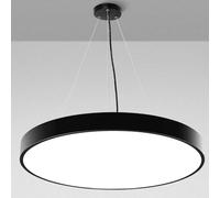 SHUANGZ Lámpara Colgante Redonda Moderna De Luz Blanca Para Oficina Comercial Lámparas Suspendidas De Techo De Acrílico De Altura Ajustable Luminaria De Montaje Semiempotrado Lámpara De Isla