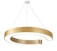 SHUANGZ Lámpara De Araña LED De 1 Anillo Para Vestíbulo Y Oficina Lámpara De Techo Colgante De Diseño Hueco Luminaria De 15,7'' De Diámetro, Fácil De Instalar Para Sala De Estar, Comedor,