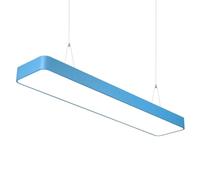 SHUANGZ Lámpara De Techo Colgante Lineal Azul Para Iluminación Comercial Moderna Lámpara Colgante Lineal LED Pantalla Rectangular Color Macarrón Lámpara Techo Empotrada Para Vestíbulo