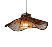 SHUANGZ Lámpara De Techo Colgante Vintage De Cuerda De Cáñamo, Pantalla Hecha A Mano, Tejido Geométrico, Lámpara Colgante Grande Para Sala De Estar, Comedor, Isla De Cocina, Dormitorio, Restaurante
