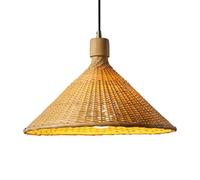 SHUANGZ Lámparas Colgantes De Bambú Para Comedor Lámpara Colgante De Mediados De Siglo, Iluminación Rústica Lámpara De Ratán Decorativa, Lámpara De Techo Para Sala De Estar/dormitorio,