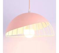 SHUANGZ Lámparas De Araña Contemporáneas De Color Macarrón Lámpara De Techo Colgante Semicircular Para Comedor Lámpara Colgante Industrial De Aluminio Con Forma De Cúpula Para Mesa Comedor